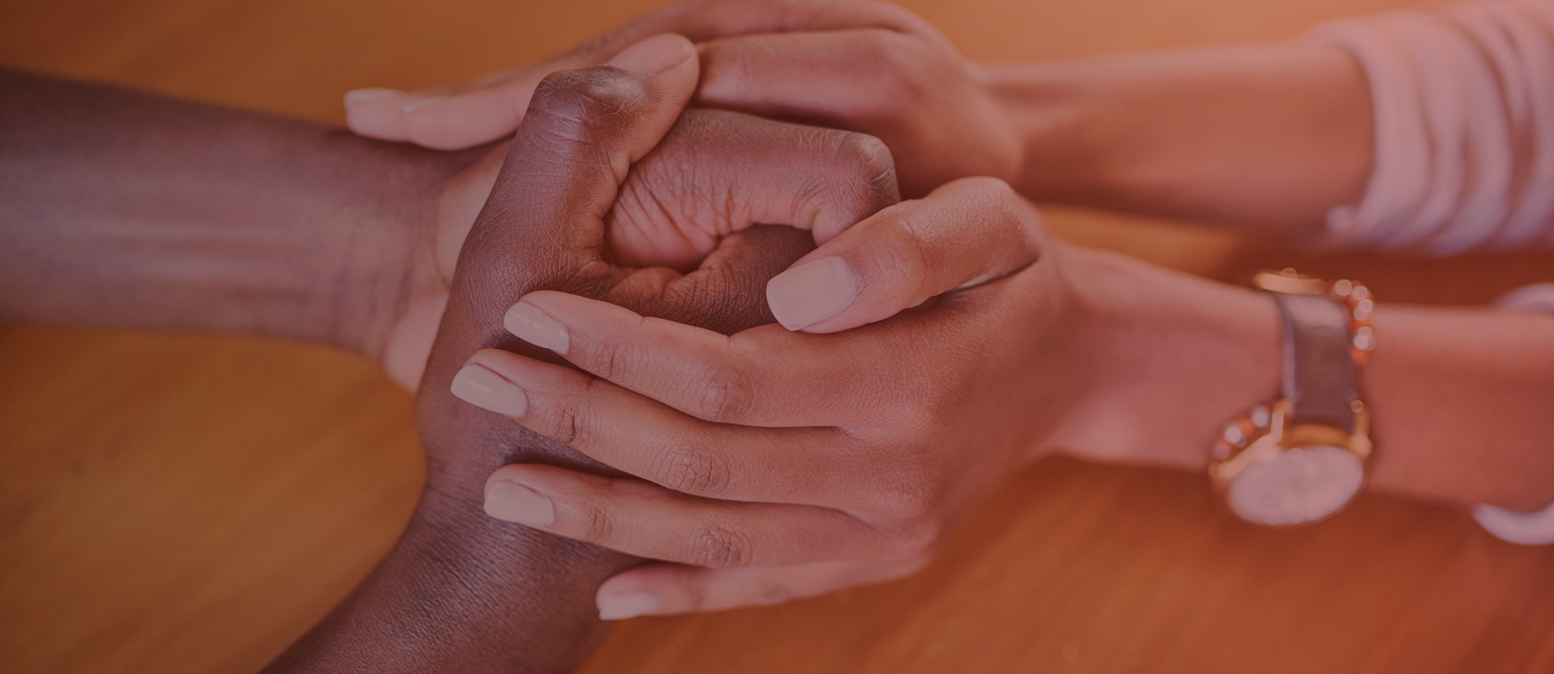 caring hands holding